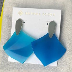 NEW Kendra Scott Astoria Drop Earrings Teal Agate
